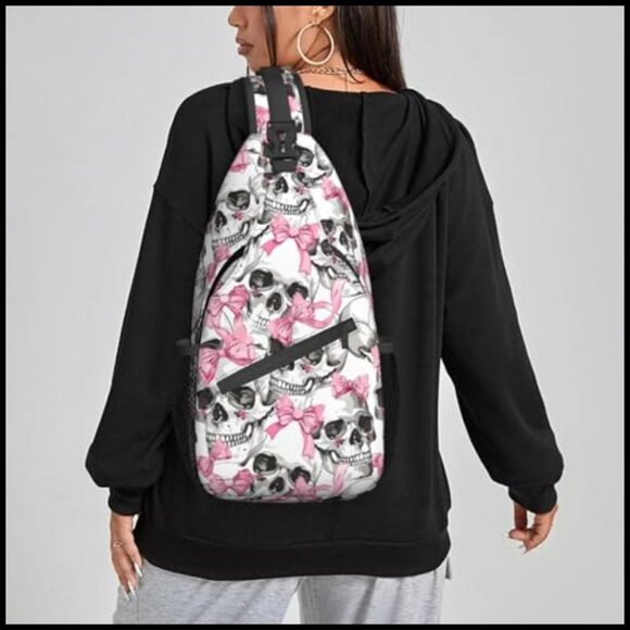 Sling Backpack Crossbody Daypack Adjustable Strap Multi-Pocket Travel Casual